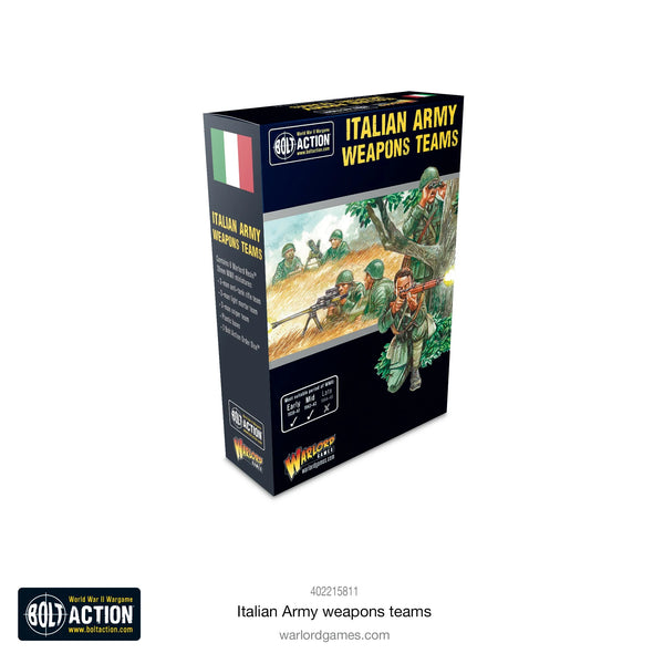Italian Army Sniper, Light Mortar and Anti-tank Rifle teams
