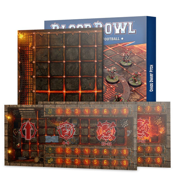 Team Chaos Dwarf - Campo a doppia faccia e set di panchine