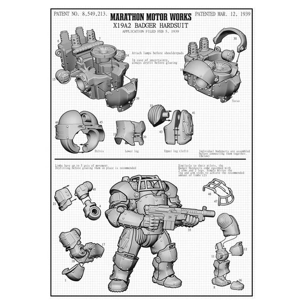 Marcher: X19A2 Badger Hardsuits