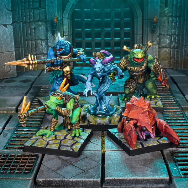 Fantasy Miniatures: Trident Warriors Merfolk Heroes