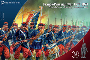 Franco-Prussian War French Infantry advancing.