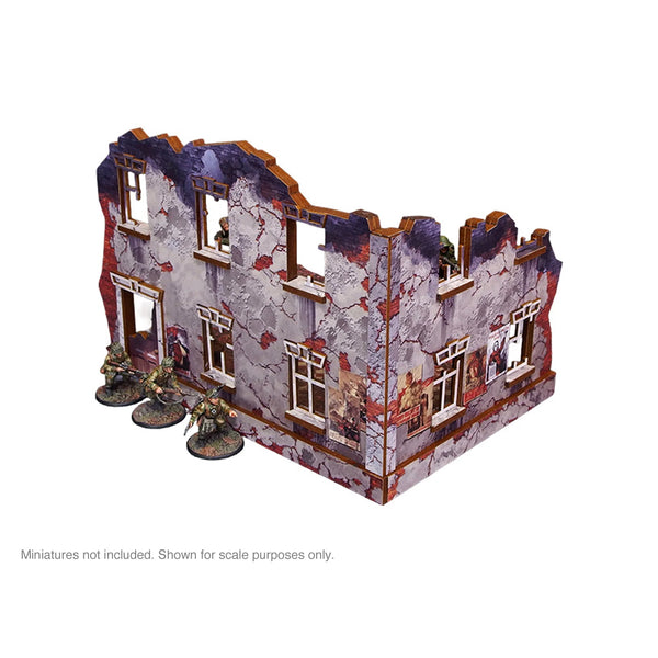 WW2 Ostfront Stalingrad Ruined Building (3) (28mm) PREPAINTED