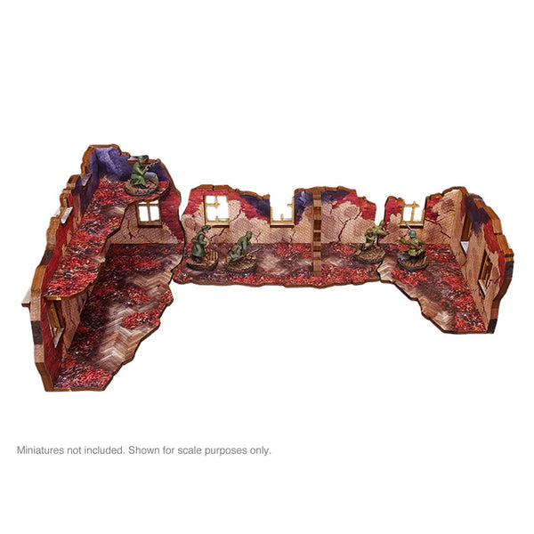 WW2 Ostfront Stalingrad Ruined Building (3) (28mm) PREPAINTED