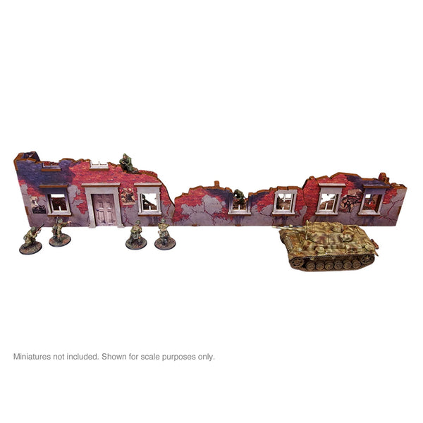 WW2 Ostfront Stalingrad Ruined Building (3) (28mm) PREPAINTED