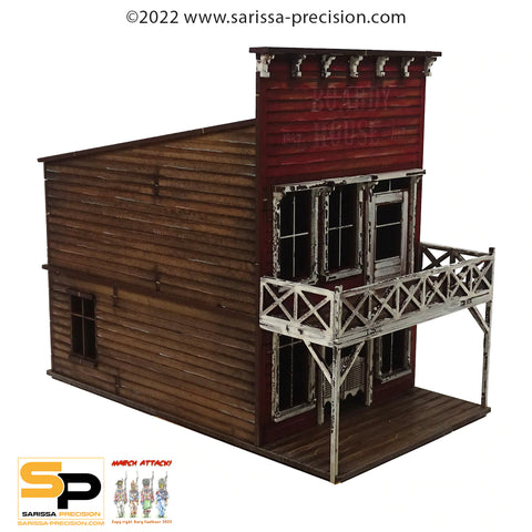 Old West 2 Storey Saloon - 28mm