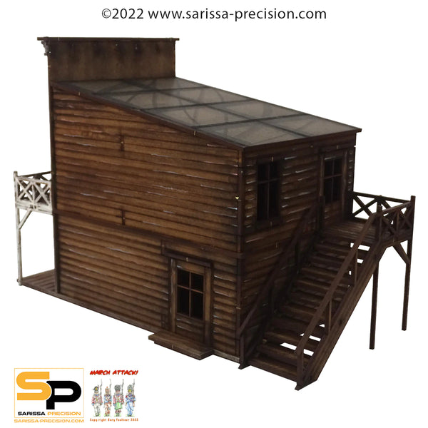 Old West 2 Storey Saloon - 28mm