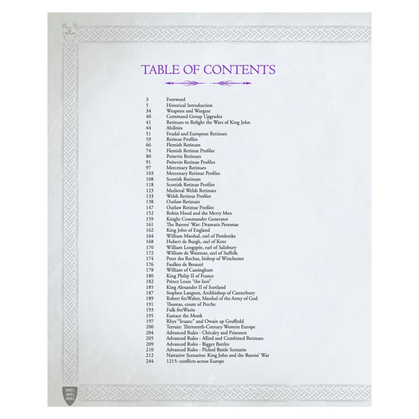 King John: Barons' War Hardcover Sourcebook