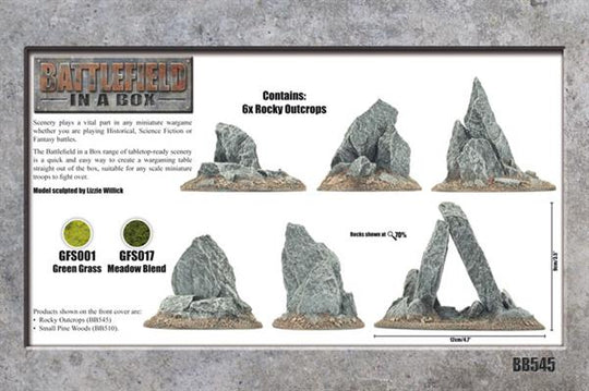 Battlefield in a Box Essentials: Rock Outcrops (x6)