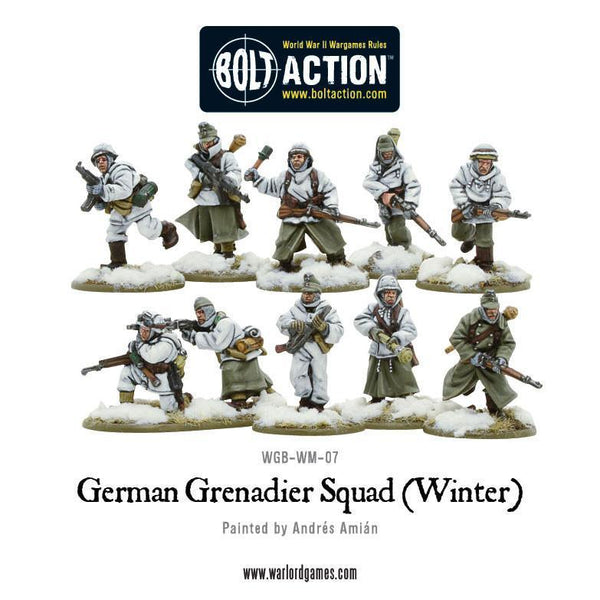 German Grenadiers In Winter Clothing