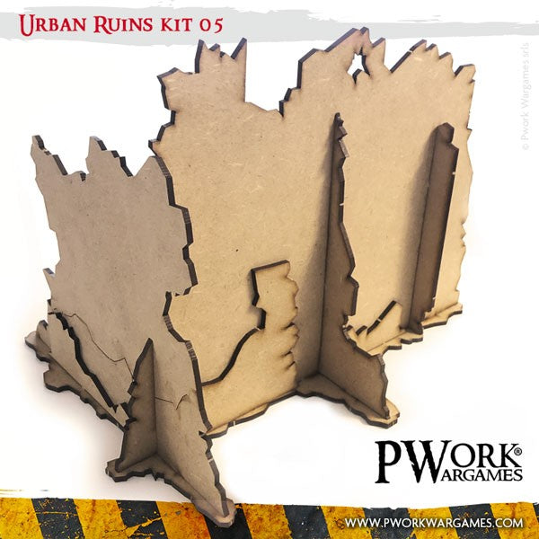 Urban Ruins 05 - MDF Terrain Scenery