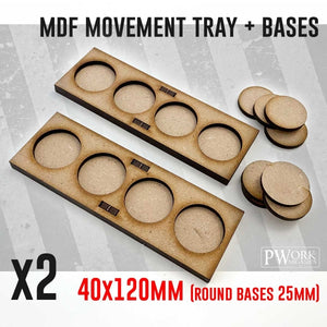 Movement Tray - 40x120mm x2 Units (modello A)