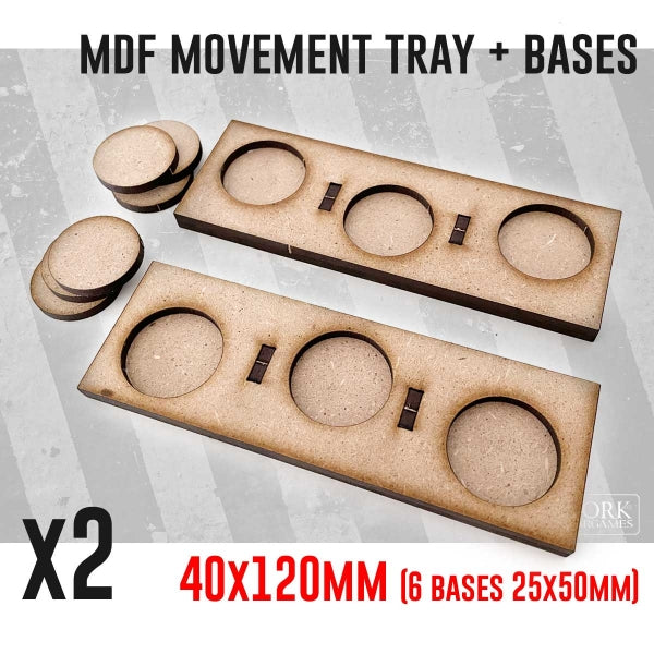 Movement Tray - 40x120mm x2 Units (modello B)