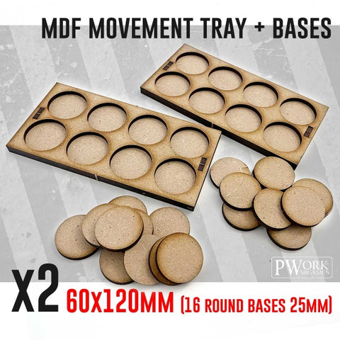 Movement Tray - 60x120mm x2 Units (modello A)