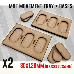 Movement Tray - 80x120mm x2 Units (modello A)