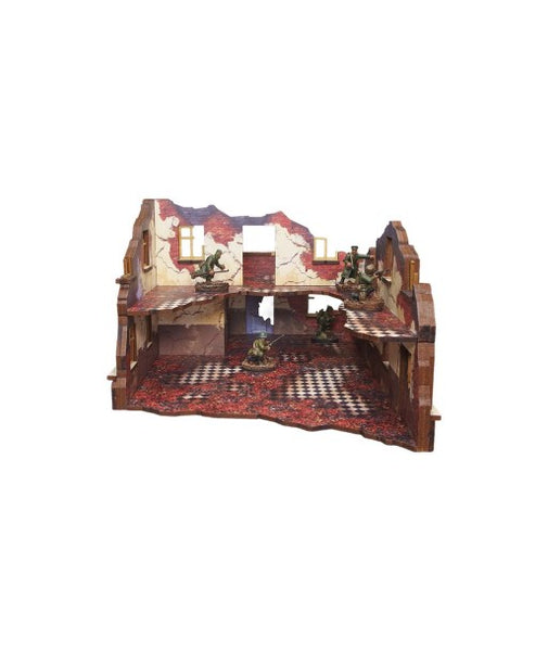 Pre-Painted WW2 Ostfront Stalingrad School Left (with balcony)