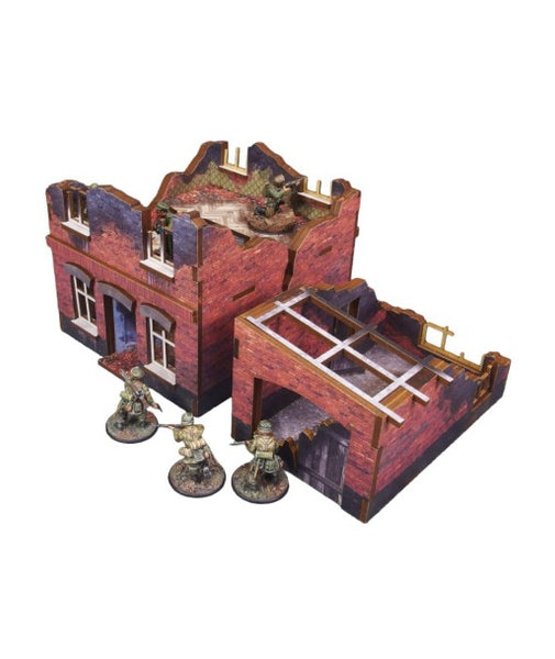 Pre-Painted WW2 Ostfront Stalingrad Small House (with garage)