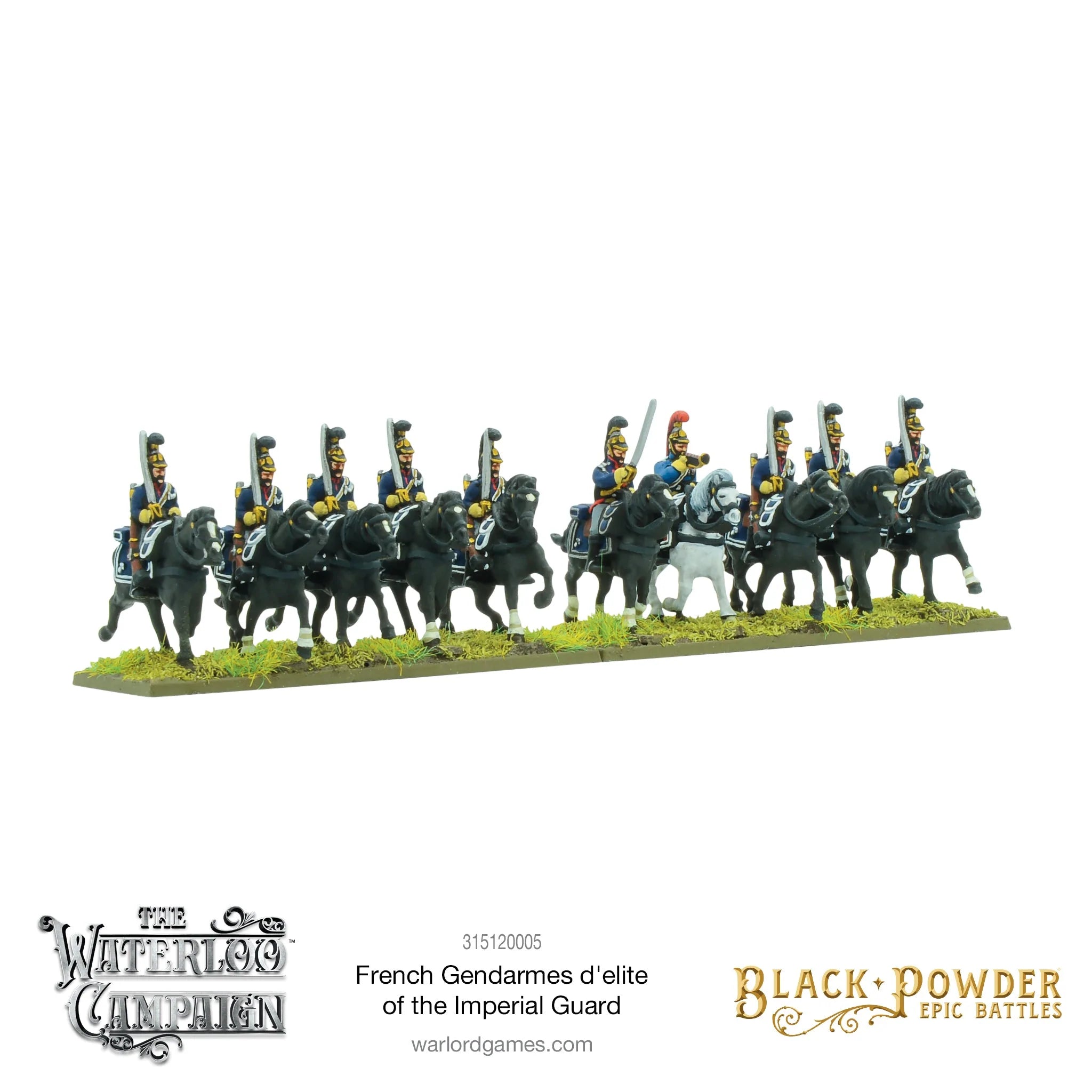 Black Powder Epic Battles: Waterloo - French Gendarmes d'elite of the Imperial Guard