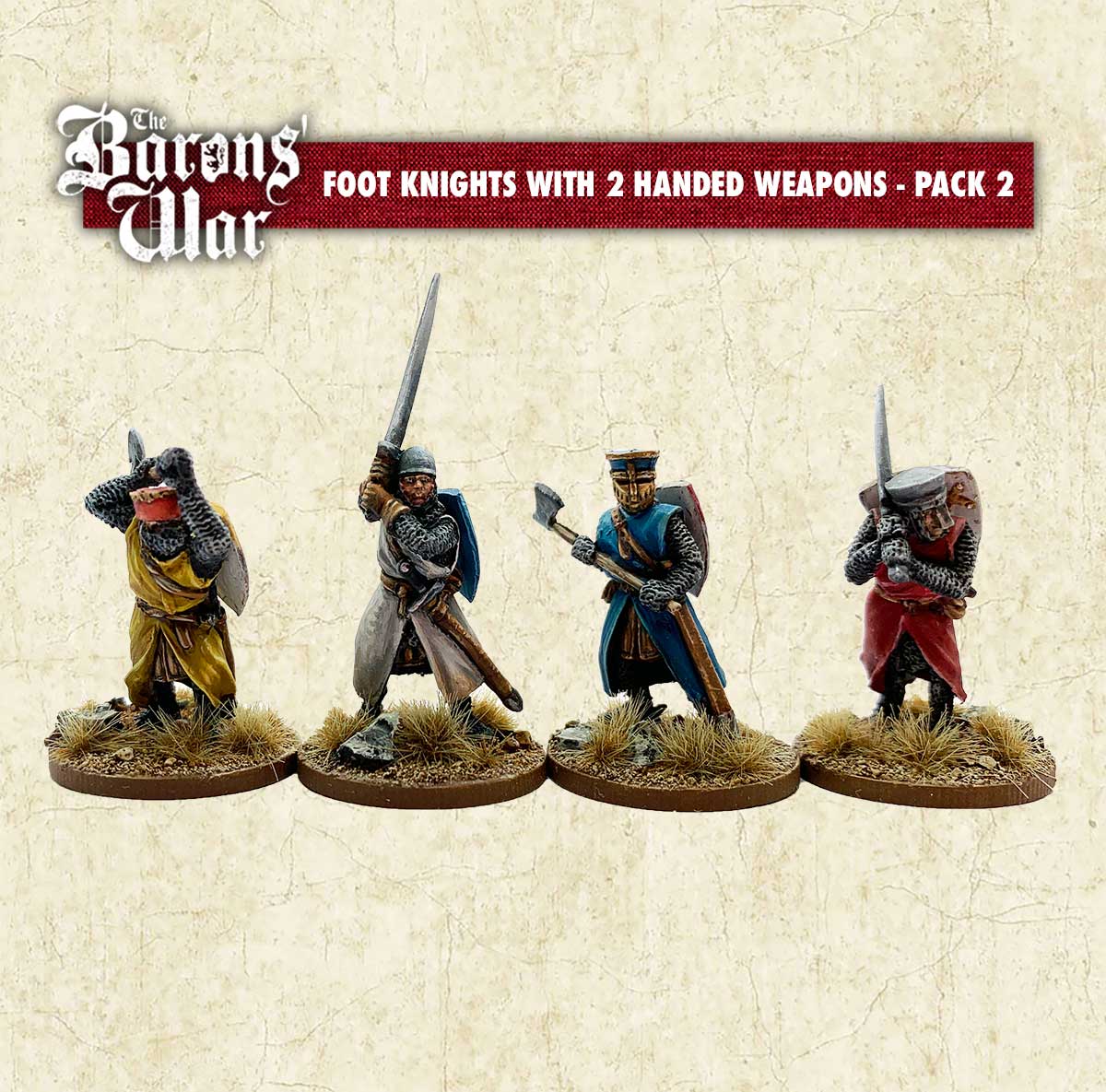 Foot Knights With Two Handed Weapons 2