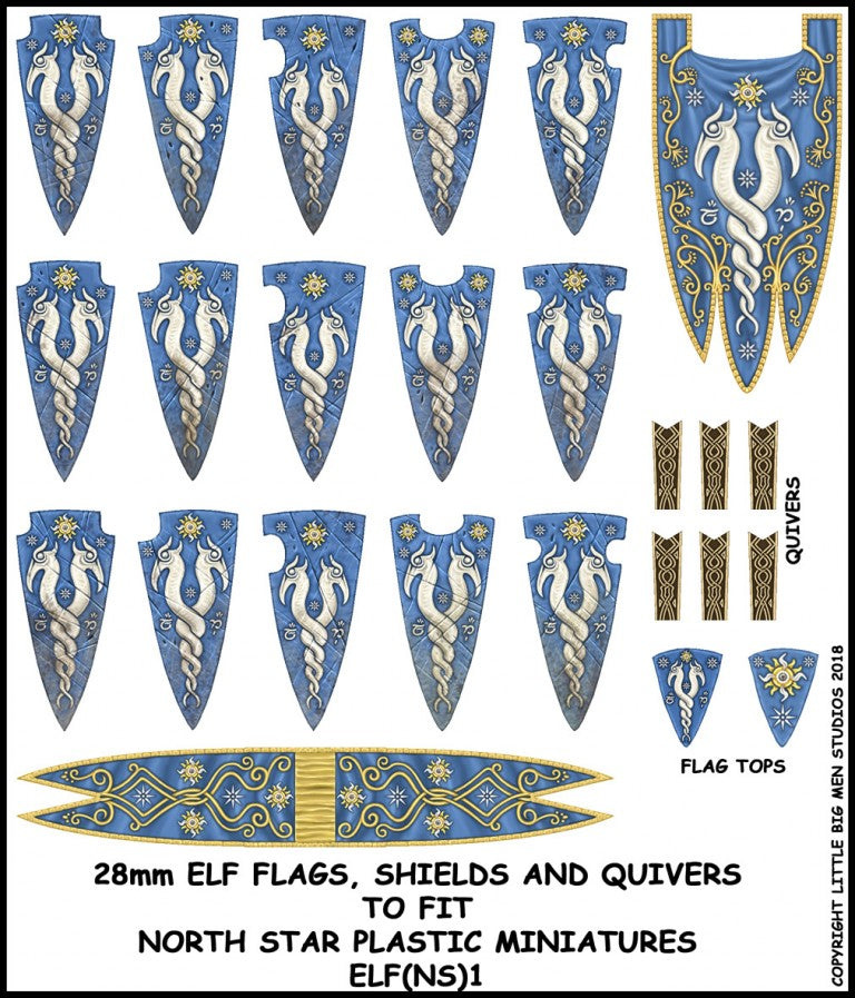 Elf banner and shield sheet 1