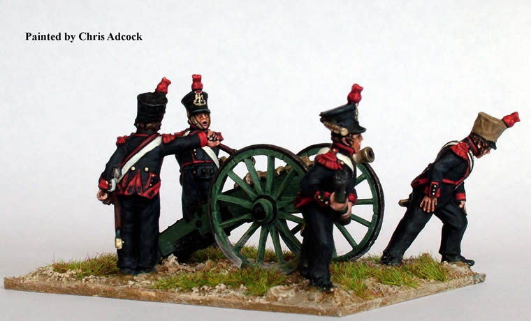 French Foot Artillery Firing 6pdr