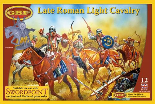 Late Roman Light Cavalry (plastica 12 miniature a cavallo)