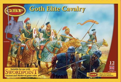 Saga Cavalleria d'Elitè Goti (plastica 12 miniature a cavallo)