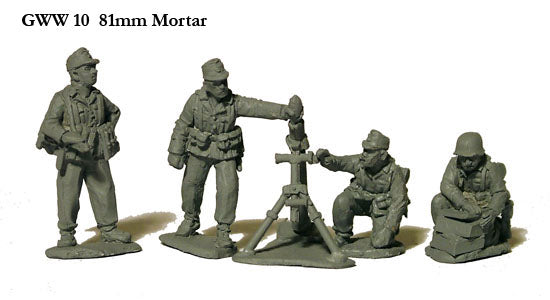 81mm mortar and crew
