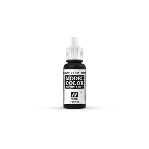 Vallejo MODEL Color: Glossy Black - colore acrilico 17 ml