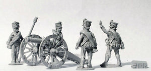 Russian Foot Artillery firing 6pdr (1809 Kiwer)