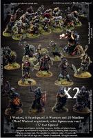 Undead Legion Warband (4 Points) 37 Foot Figures & bases