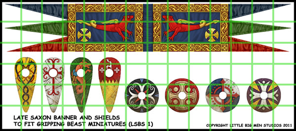 Late Saxon Banner and Shields