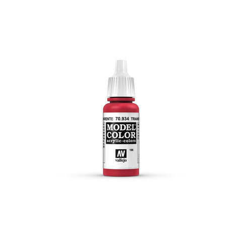 Vallejo MODEL Color: Transparent Red - colore acrilico 17 ml
