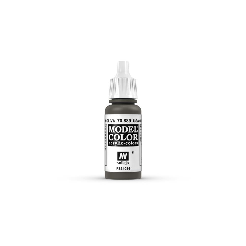 Vallejo MODEL Color: US Olive DRAB - colore acrilico 17 ml