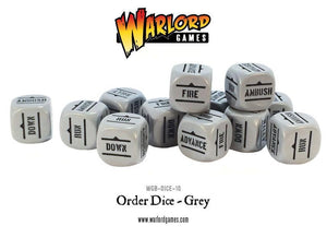 Bolt Action Orders Dice - White(12)