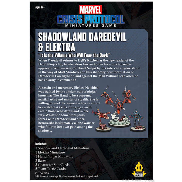 MARVEL CRISIS PROTOCOL: SHADOWLAND DAREDEVIL & ELEKTRA