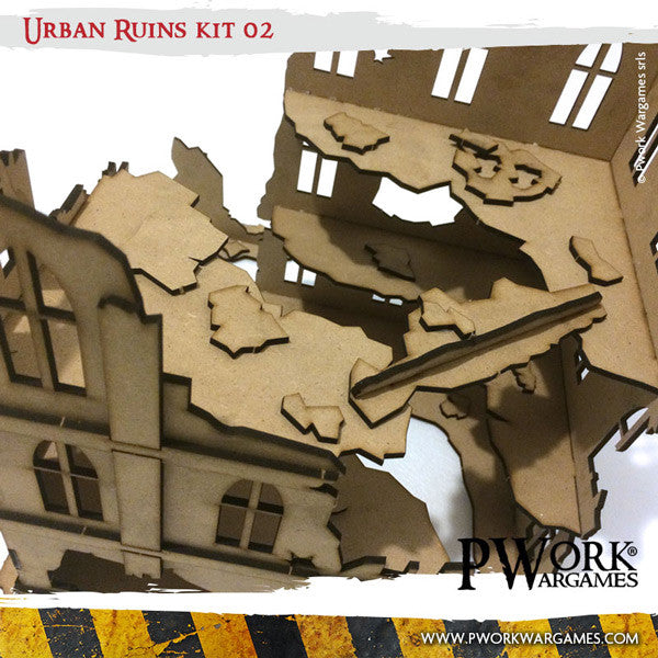 Urban Ruins 02 - MDF Terrain Scenery