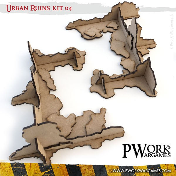 Urban Ruins 04 - MDF Terrain Scenery