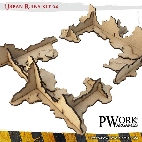 Urban Ruins 04 - MDF Terrain Scenery