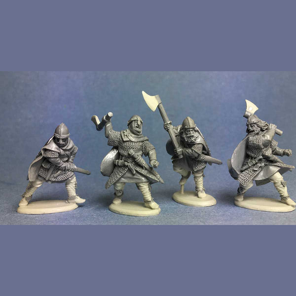 Saxon Huscarls with hand weapons (4)