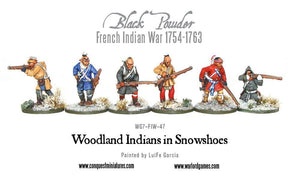 Woodland Indians in snowshoes