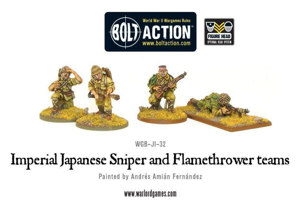 Imperial Japanese Sniper and Flamethrower teams