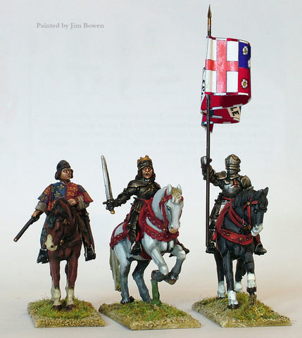 WR5 Yorkist mounted high command ( Richard III, Sir Percival Thirwall standard bearer, herald)